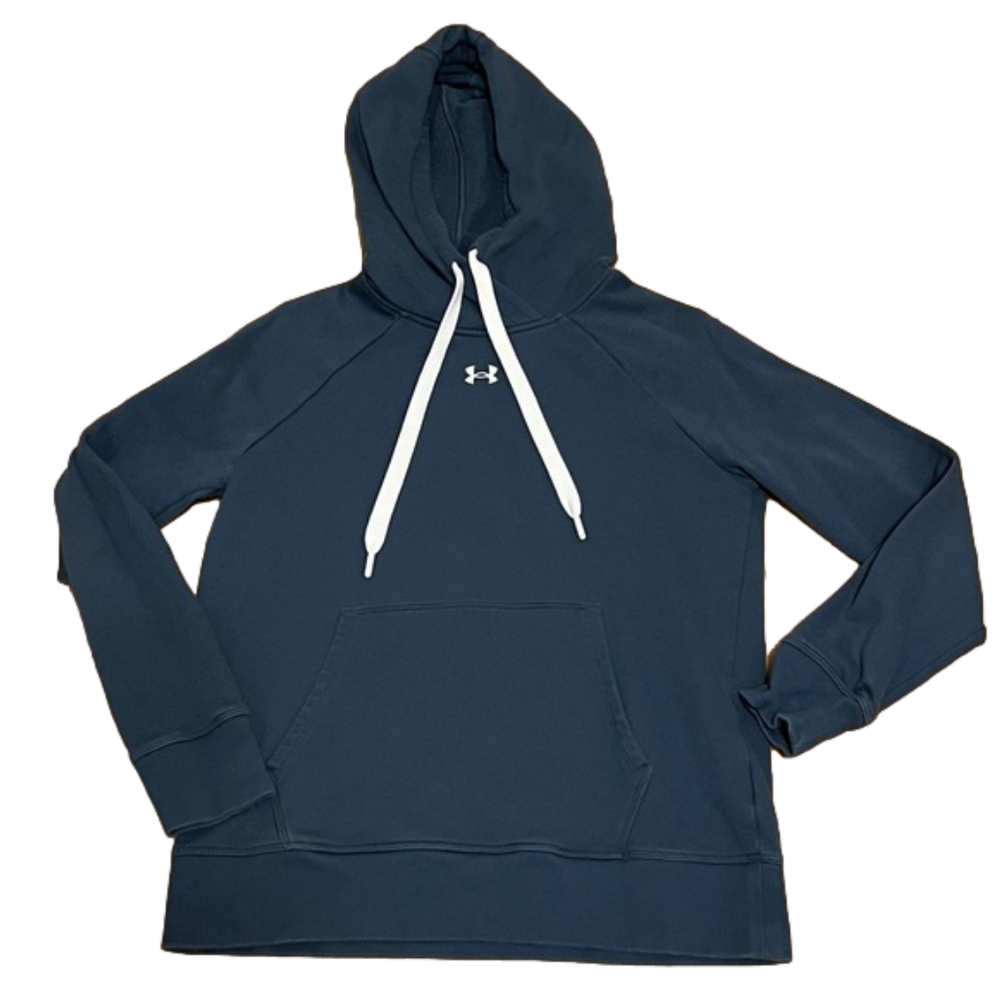 Women's Under Armour Rival Fleece Hoodie Women’s Size Small Mechanic Blue